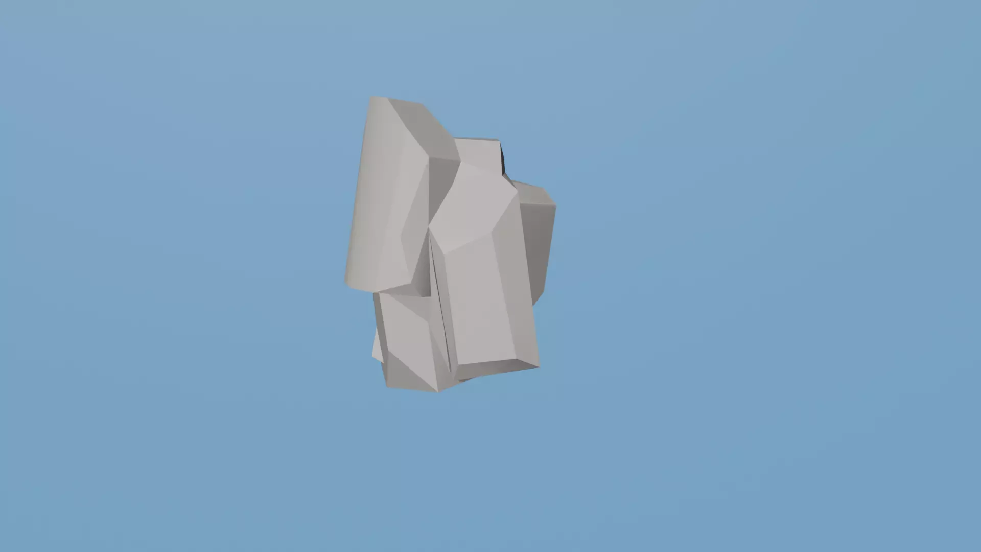 Stylized Low Poly Rock Free Sample Free low-poly 3D model