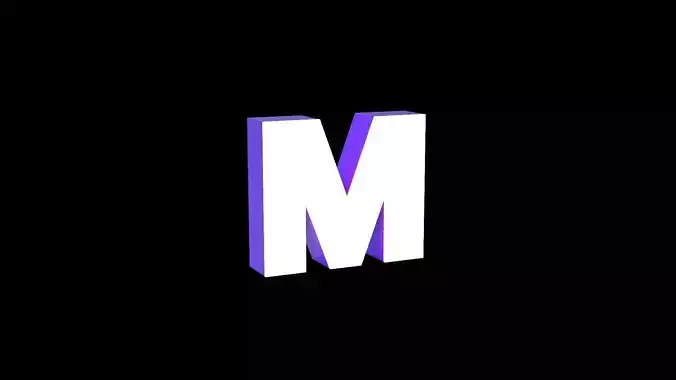 Led Light Sign letter M