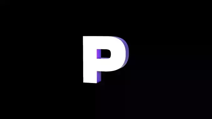 Led Light Sign letter P