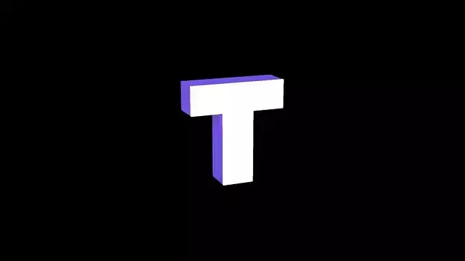 Led Light Sign letter T