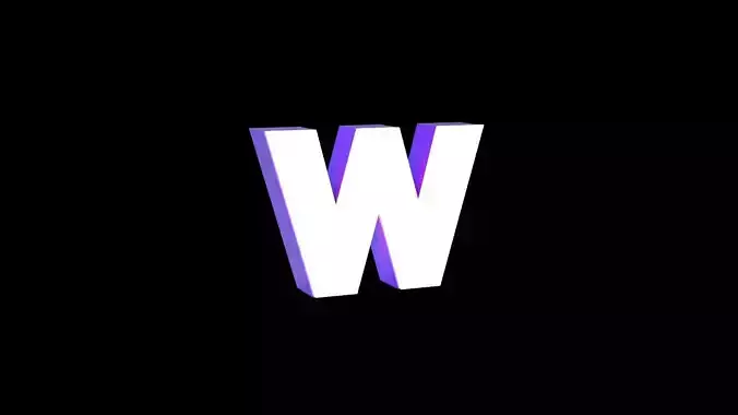 Led Light Sign letter W