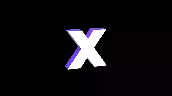 Led Light Sign letter X