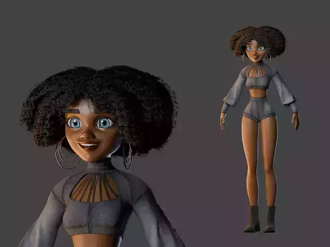 Cartoon Girl Model Sofia