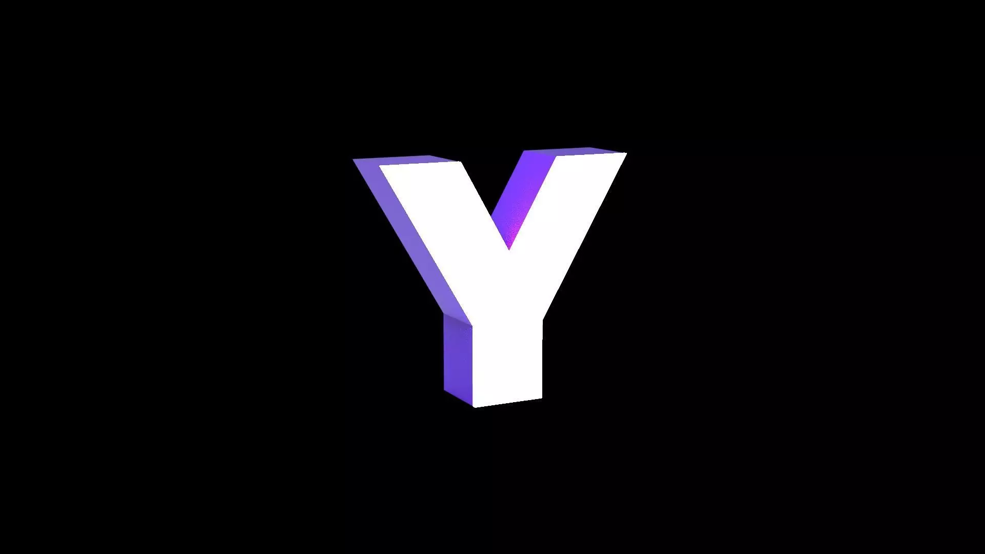 Led Light Sign letter Y 3D print model