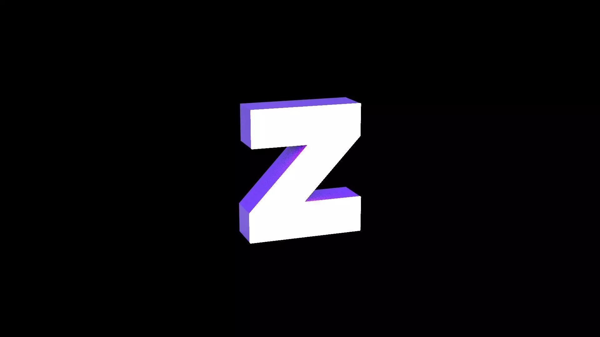 Led Light Sign letter Z 3D print model