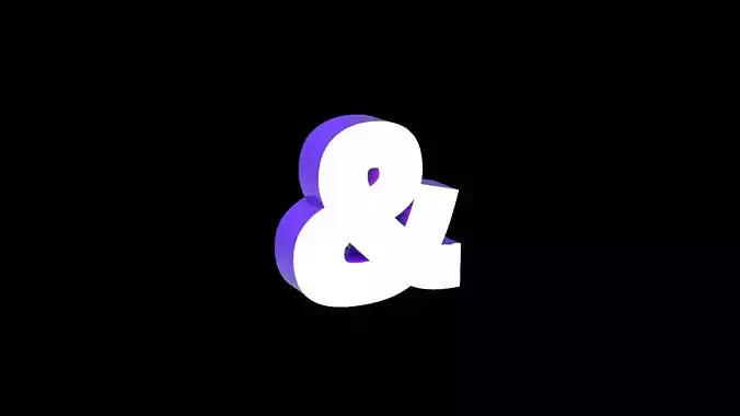 Led Light Sign letter Ampersand