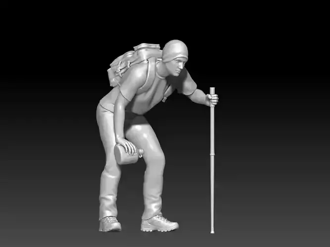 mountain trekking group boy 3