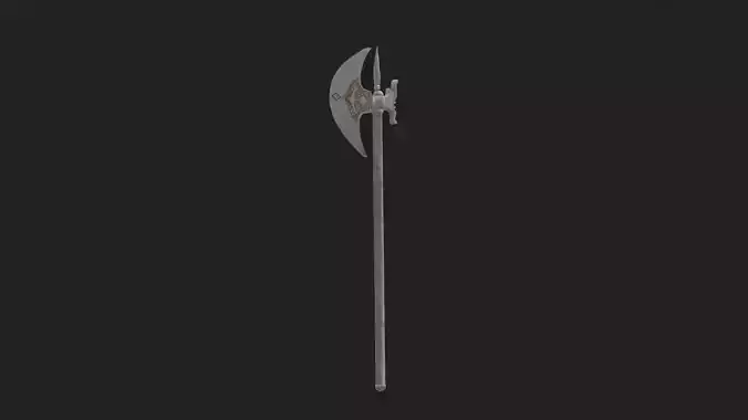 Realistic Axe 3D Model - Detailed Medieval Weapon