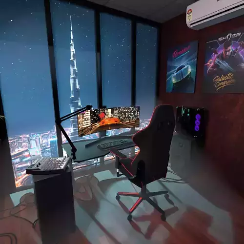 Modern Gaming Room 3D model
