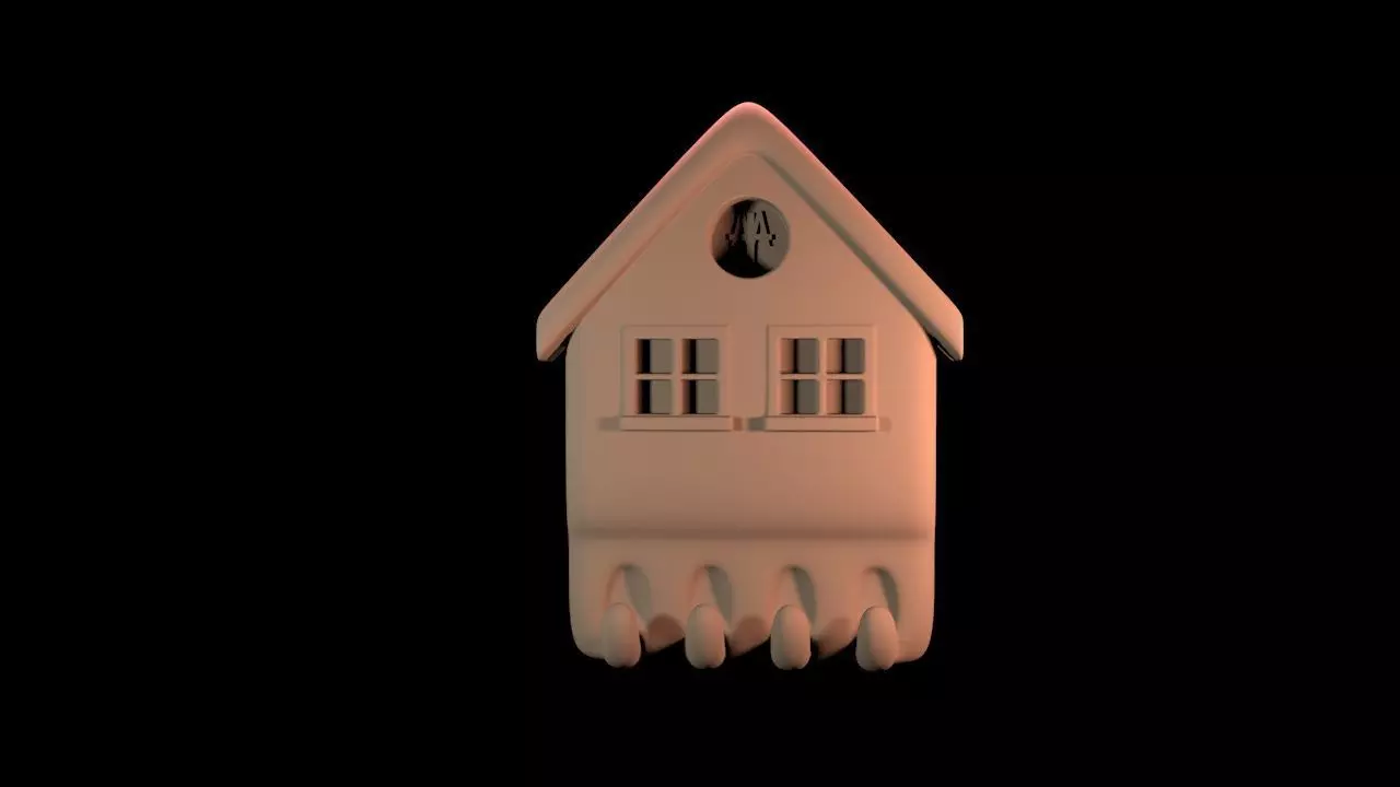 Minimalist Wall Key Holder - 3D Printable Key Rack with Hooks 3D print model