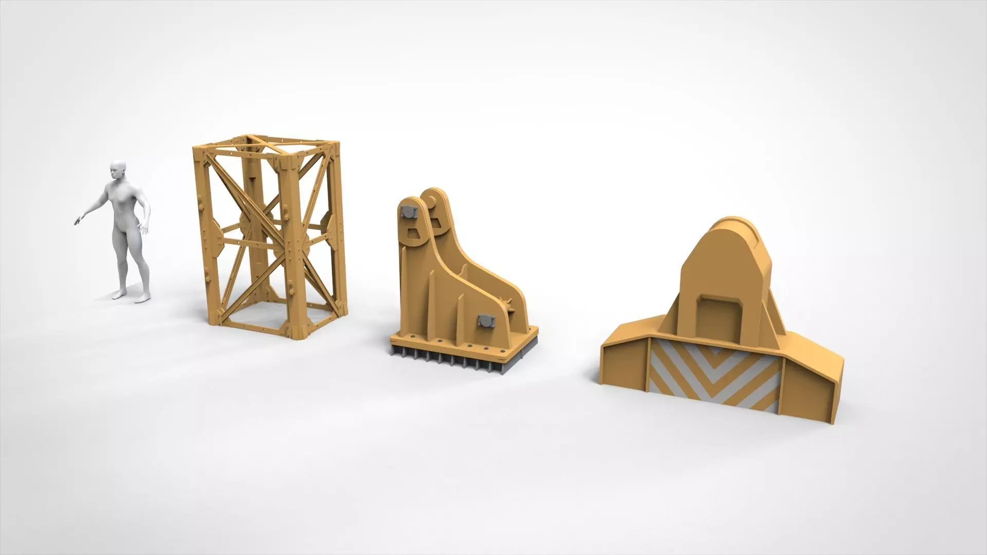 Sci-fi Architecture kitbash 57 3D model_11