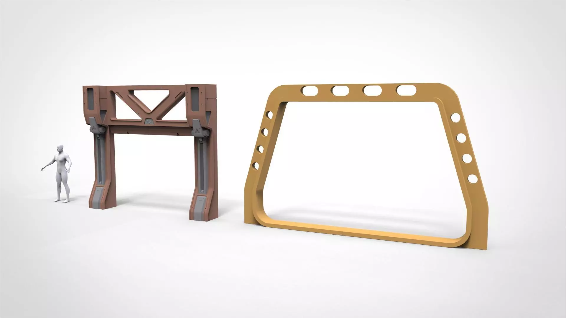 Sci-fi Architecture kitbash 57 3D model_3