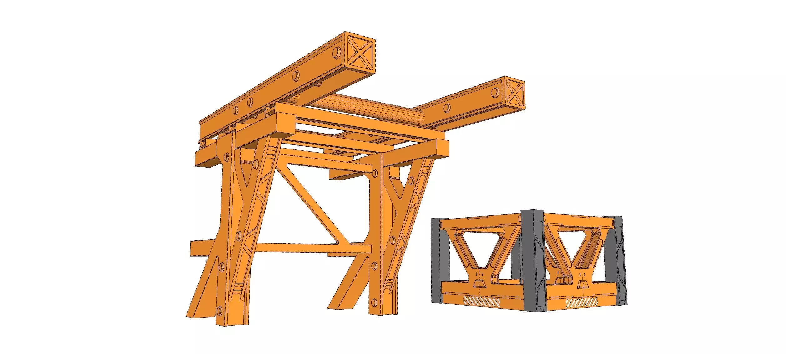 Sci-fi Architecture kitbash 57 3D model_24