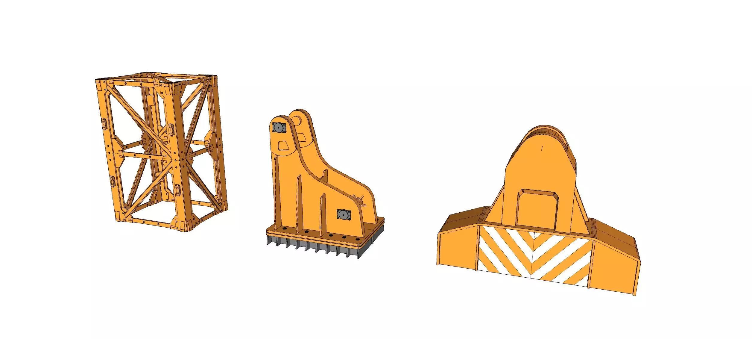 Sci-fi Architecture kitbash 57 3D model_25