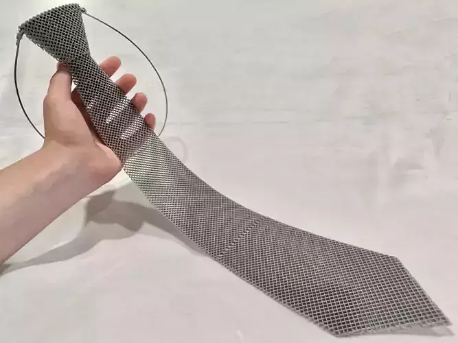 3D Printable Mesh Necktie STL