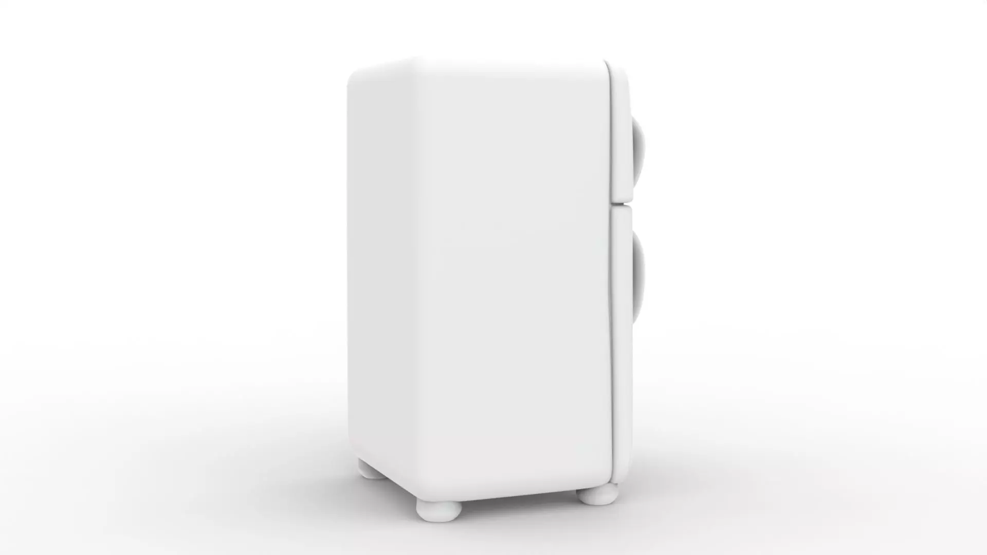 Retro Refrigerator 3D Printable 3D print model_5