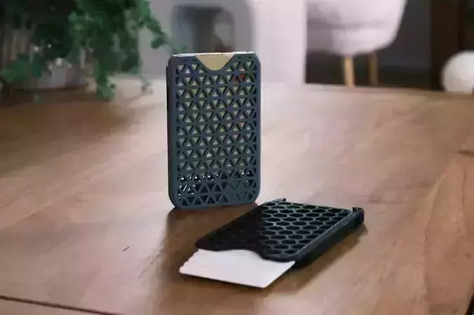 3D Printable Credit Card Holder STL 3D print model