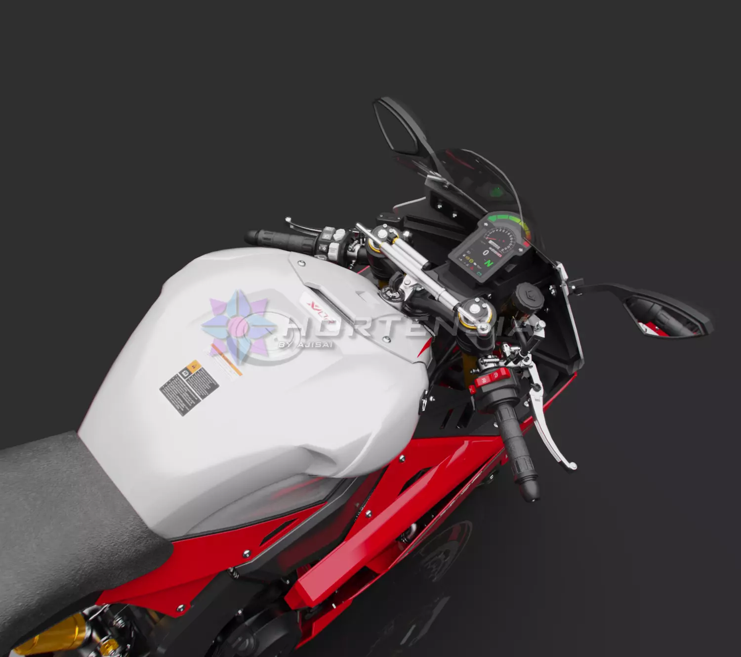 Trisula XV-0RS V4 Engine Superbike Concept 3D model_3