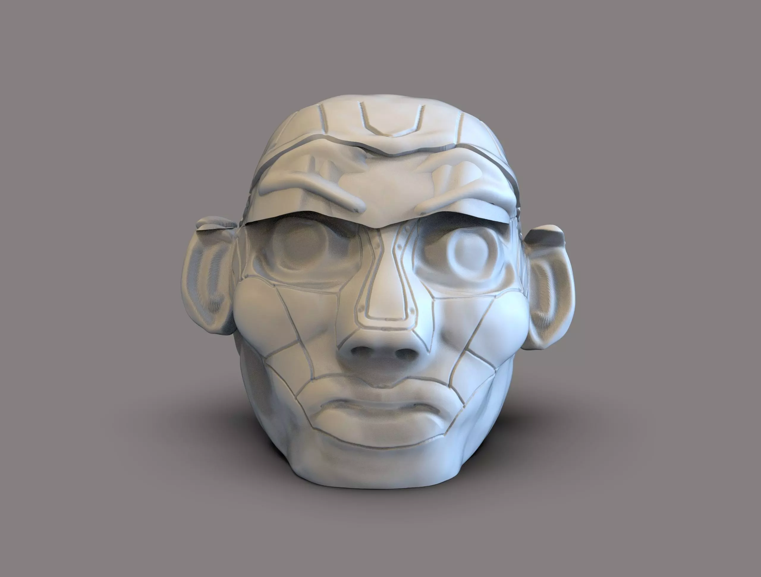 Fiction Head 3D print model