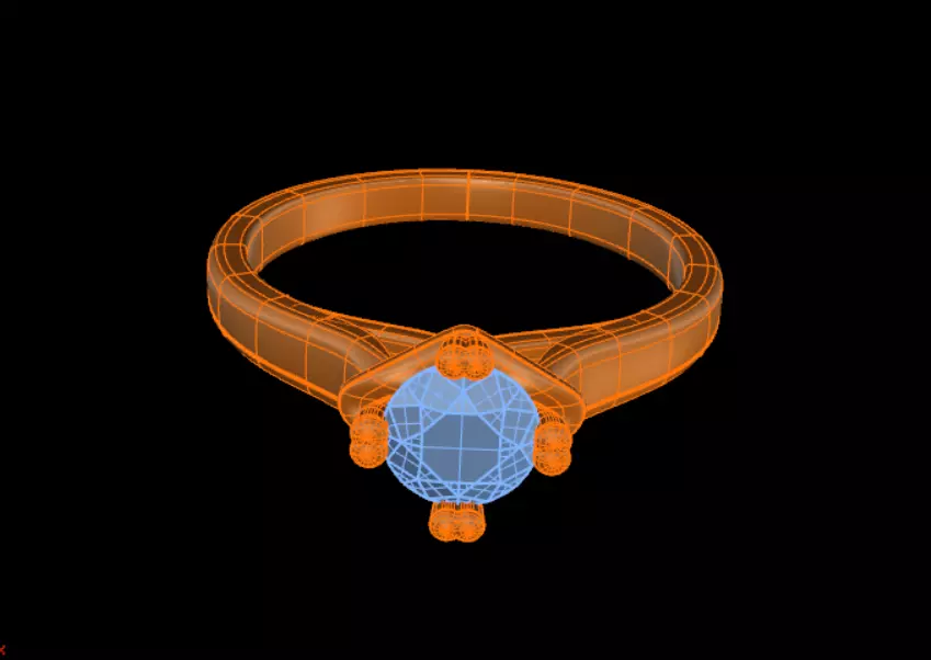 Diamond Ring 3D print model_7
