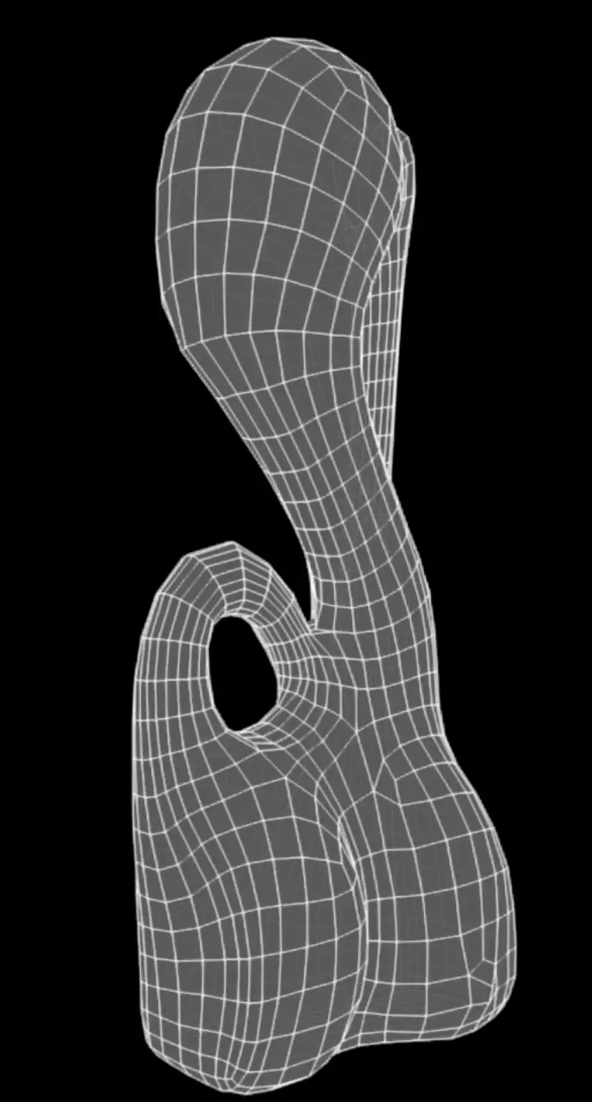 Okhuo Female Form Low-poly 3D model_10