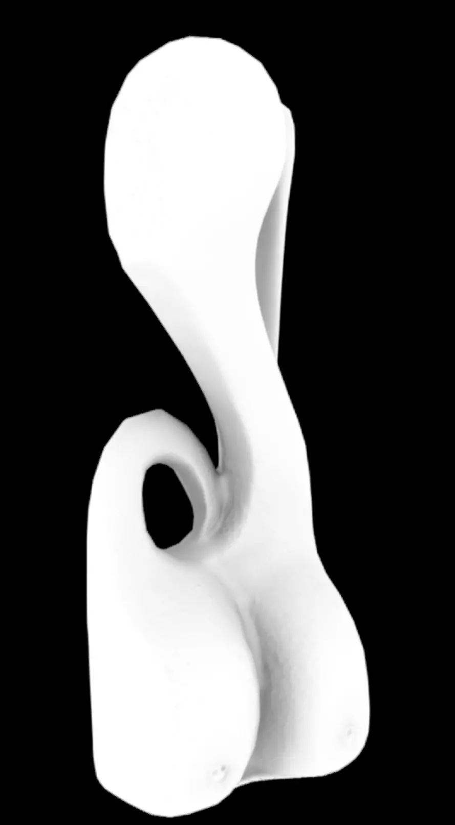 Okhuo Female Form Low-poly 3D model_7