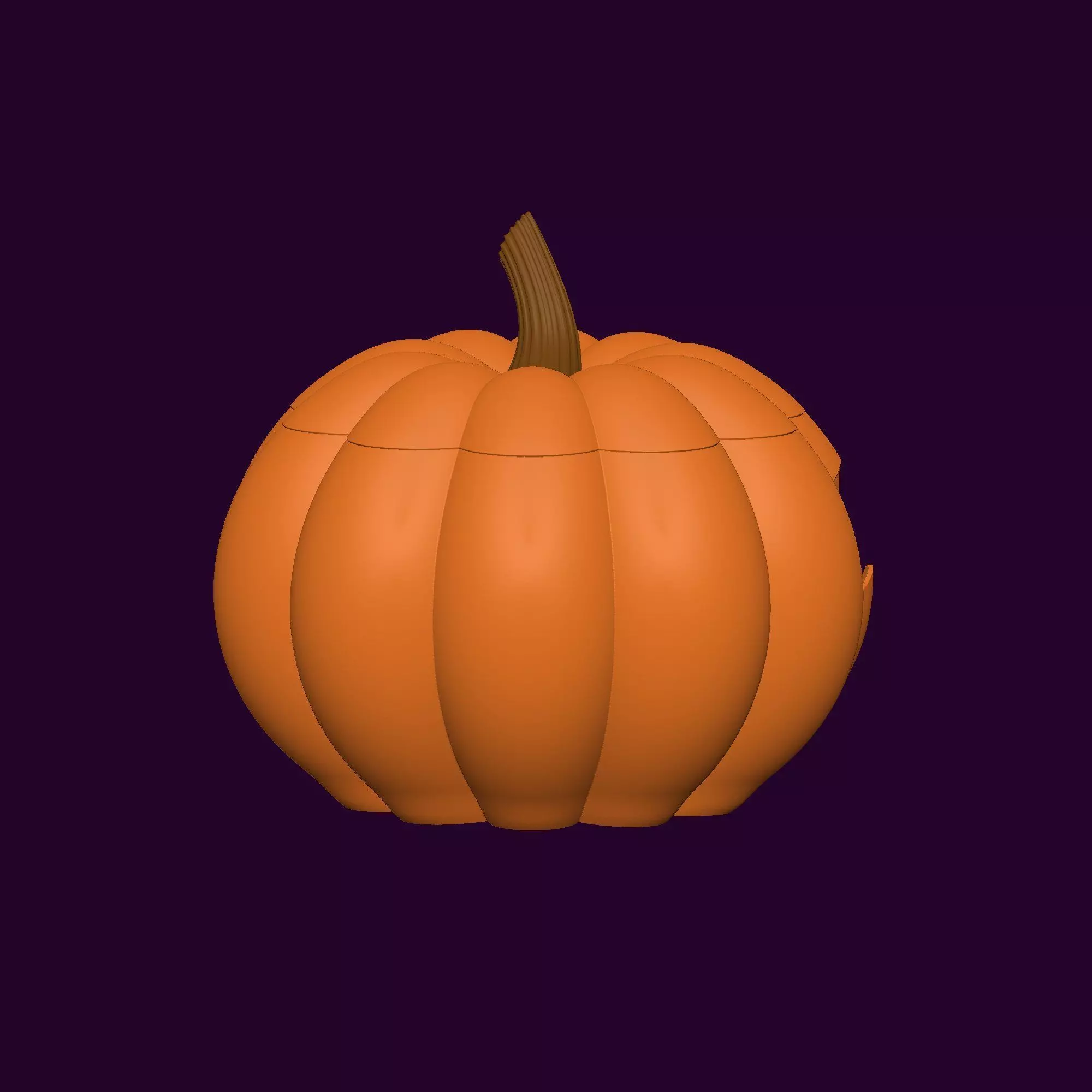Halloween Pumpkin Basket 3D Model STL File for Printing 3D print model_8