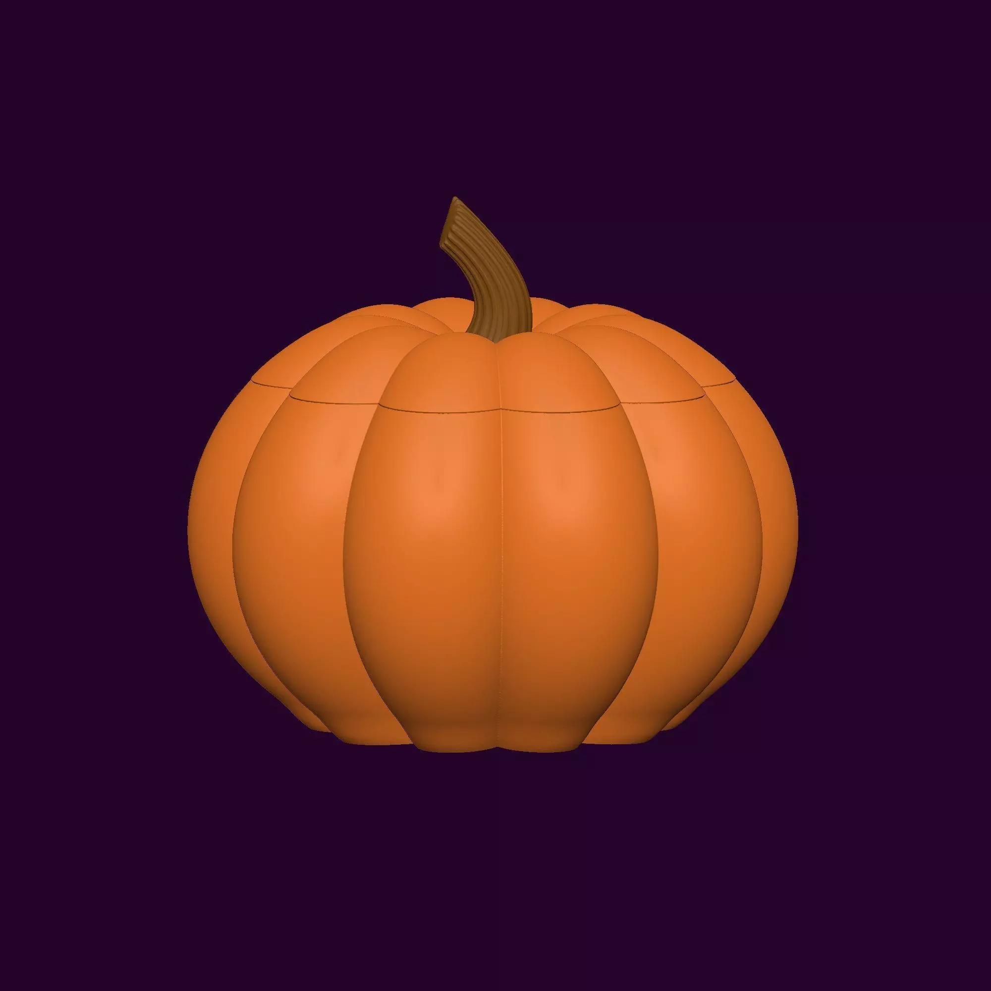 Halloween Pumpkin Basket 3D Model STL File for Printing 3D print model_7