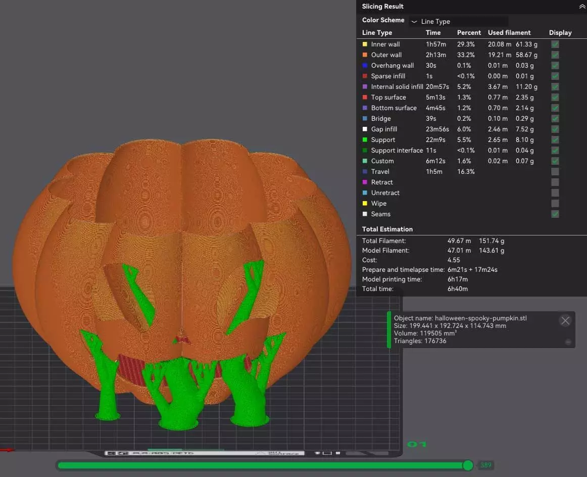 Halloween Pumpkin Basket 3D Model STL File for Printing 3D print model_4