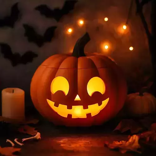 Halloween Pumpkin Basket 3D Model STL File for Printing 