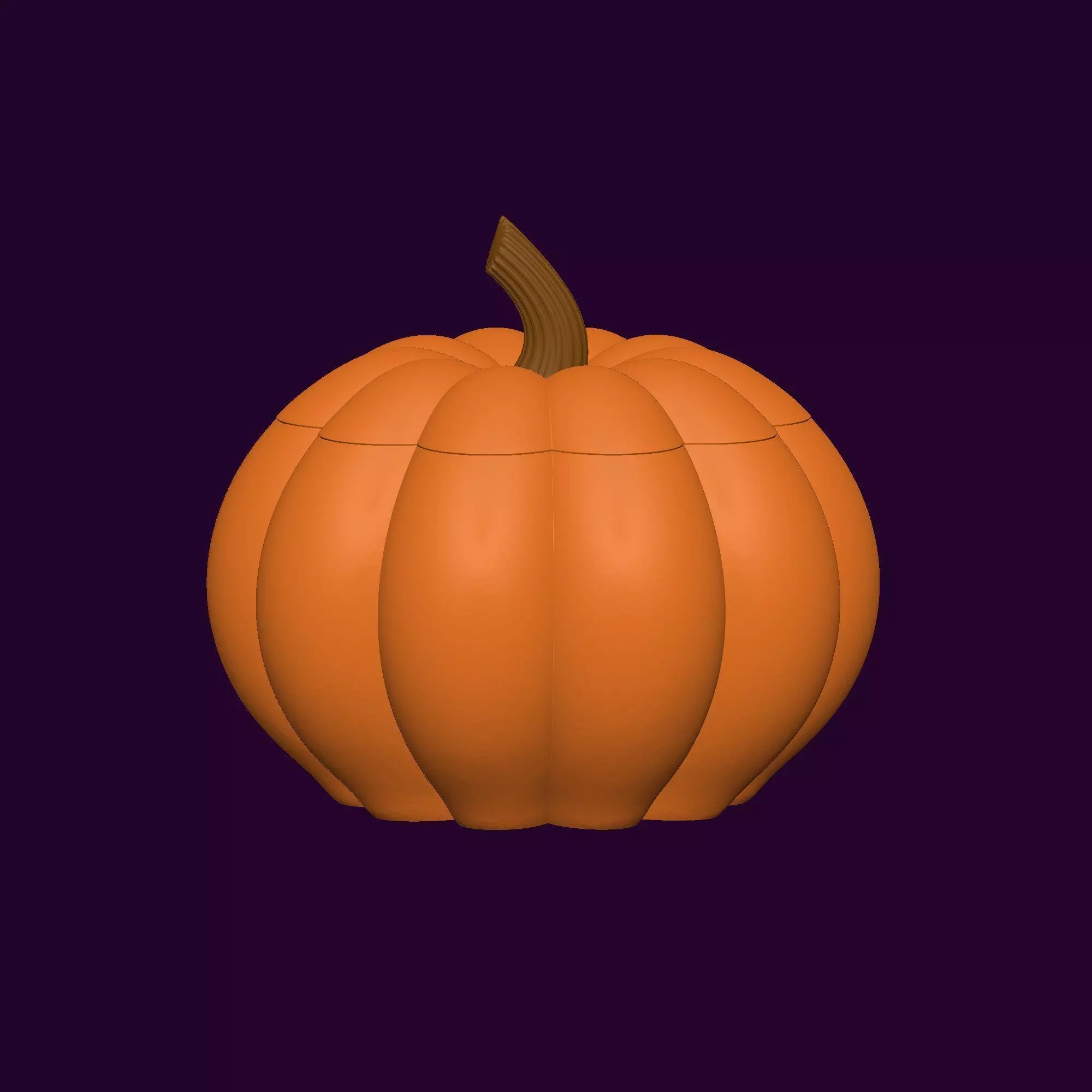 Halloween Pumpkin Basket 3D Model STL Printable Jackolantern 3D print model_7
