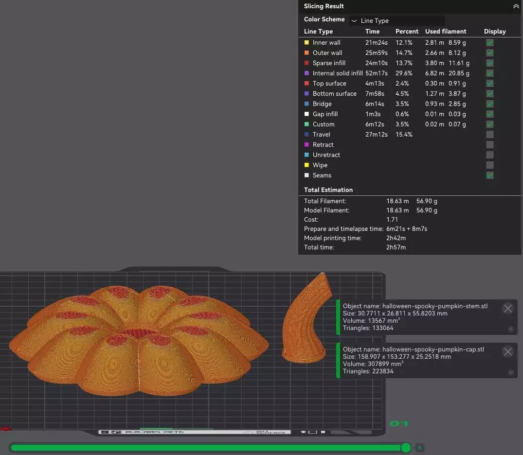 Halloween Pumpkin Basket 3D Model STL Printable Jackolantern 3D print model_3
