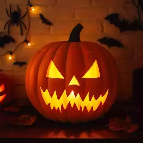 Halloween Pumpkin Basket 3D Model STL for Printing