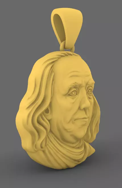 face benjamin Wisdom 3D print model_2