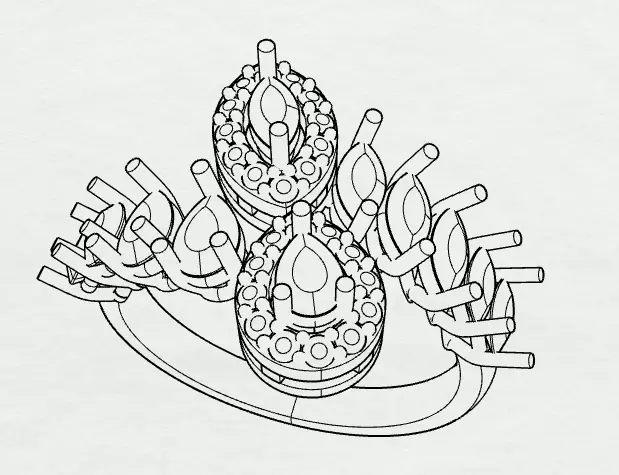 Luxury Diamond Cluster Ring 3D print model_1