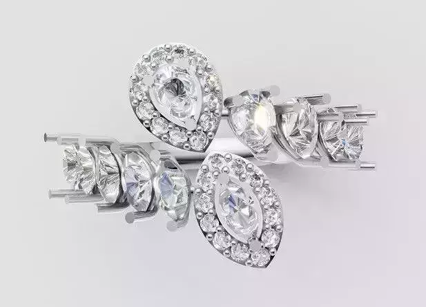 Luxury Diamond Cluster Ring