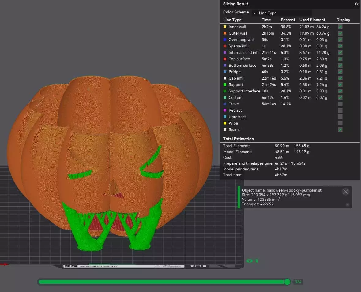 Halloween Pumpkin Basket 3D Model STL Cute Jackolantern 3D print model_3