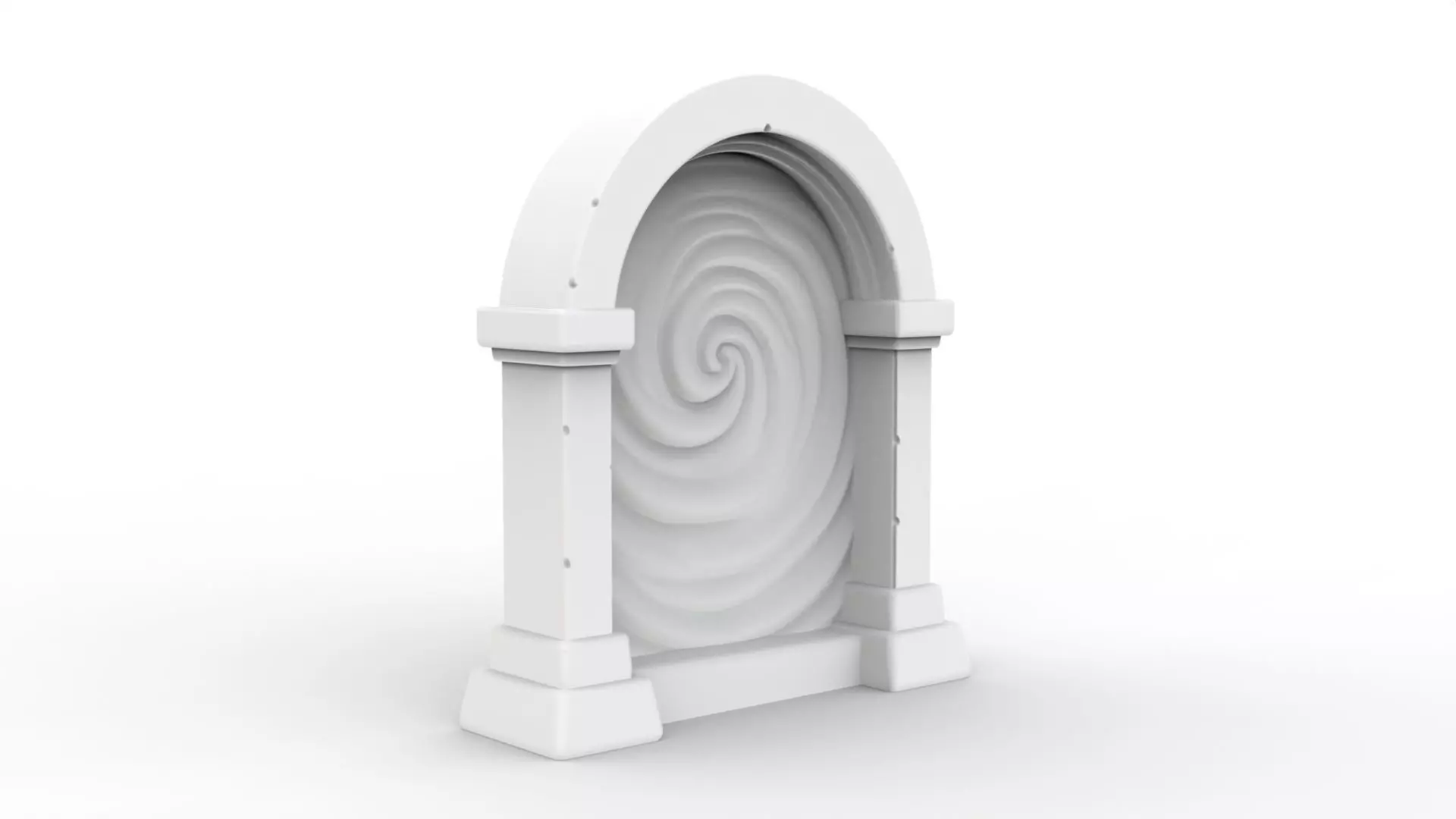 Stylized Portal 3D Printable 3D print model_1