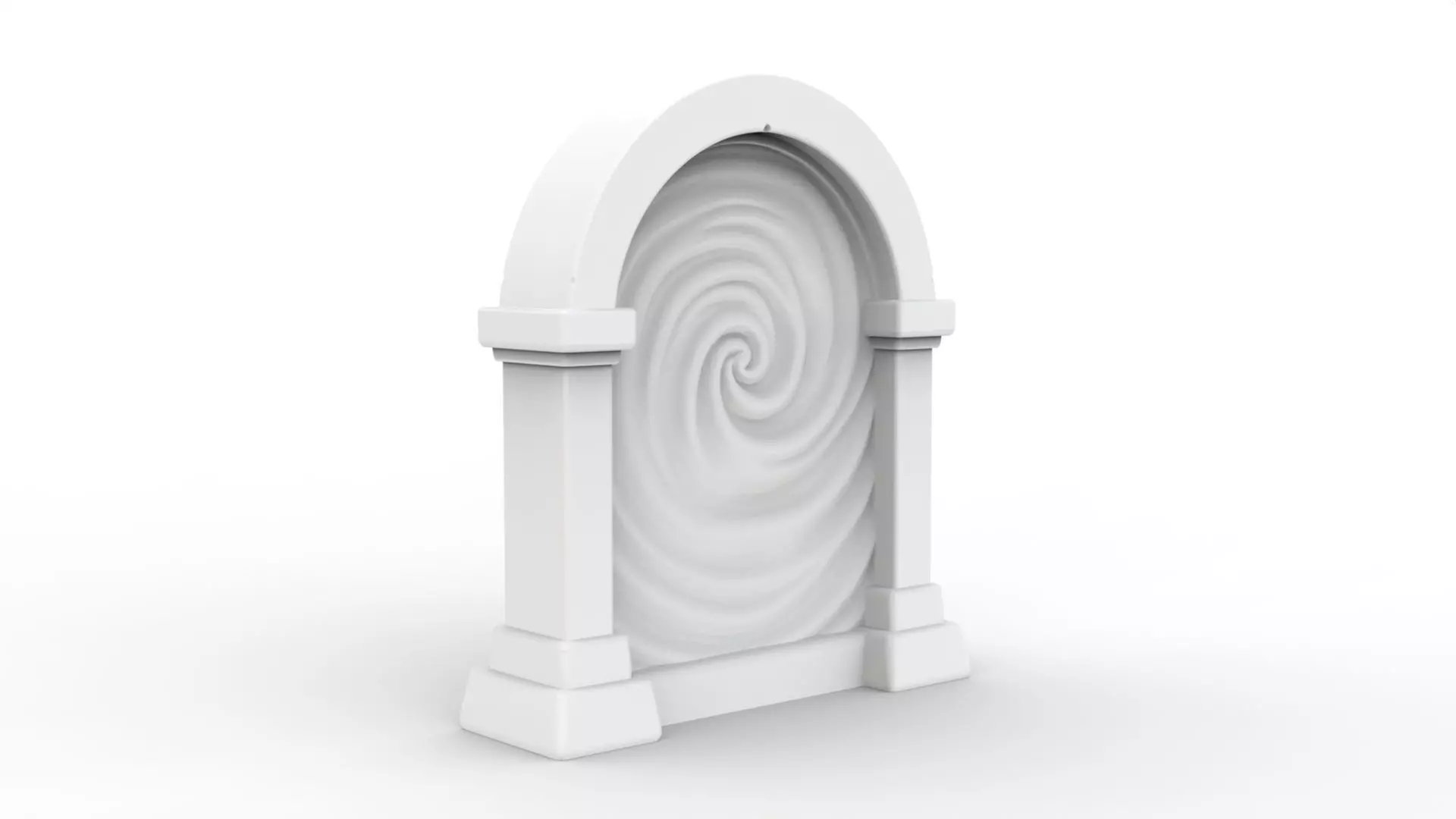 Stylized Portal 3D Printable 3D print model_4