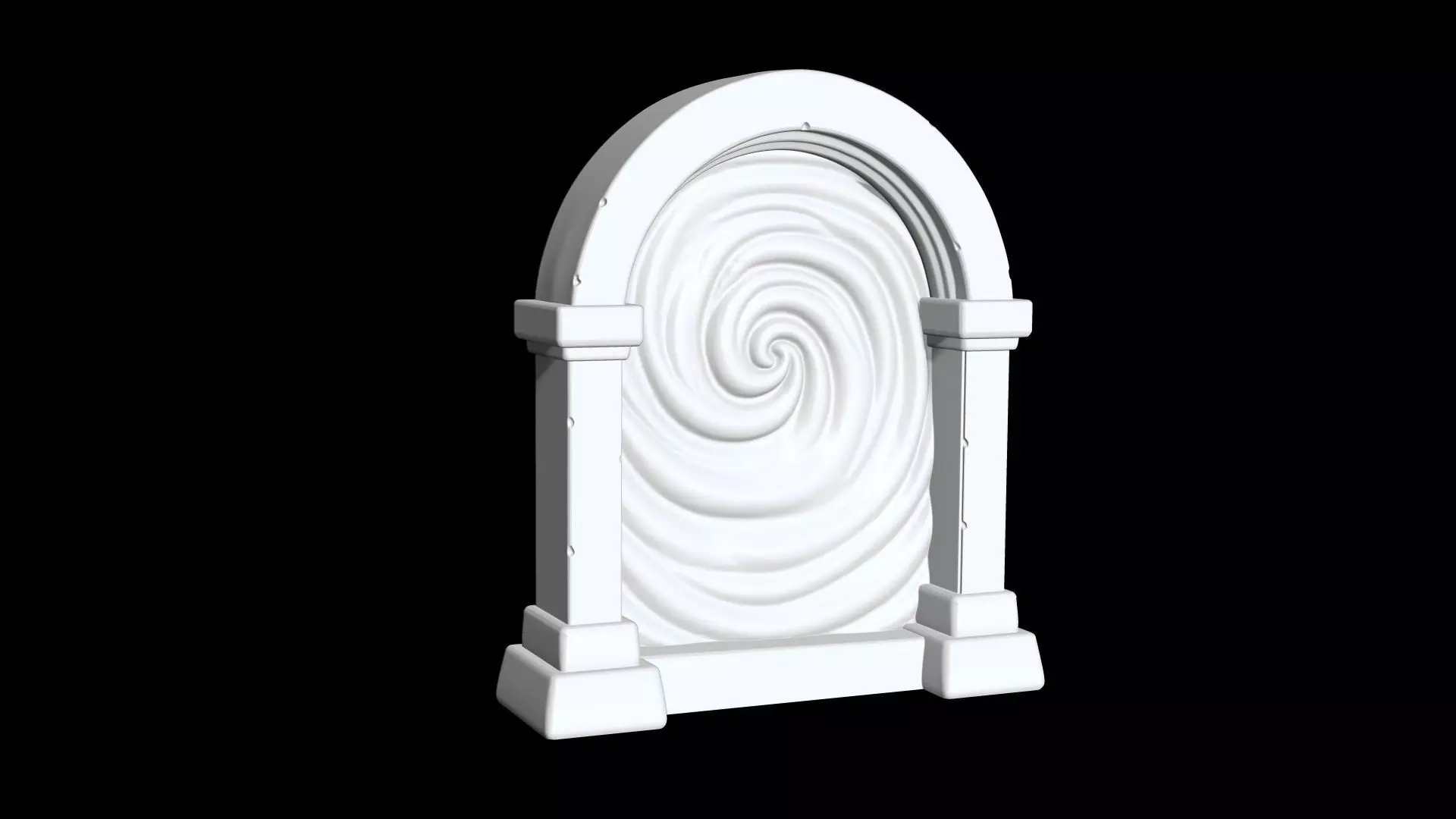 Stylized Portal 3D Printable 3D print model_7