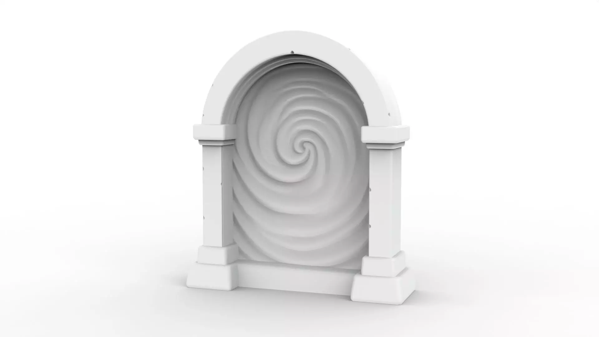 Stylized Portal 3D Printable 3D print model_2