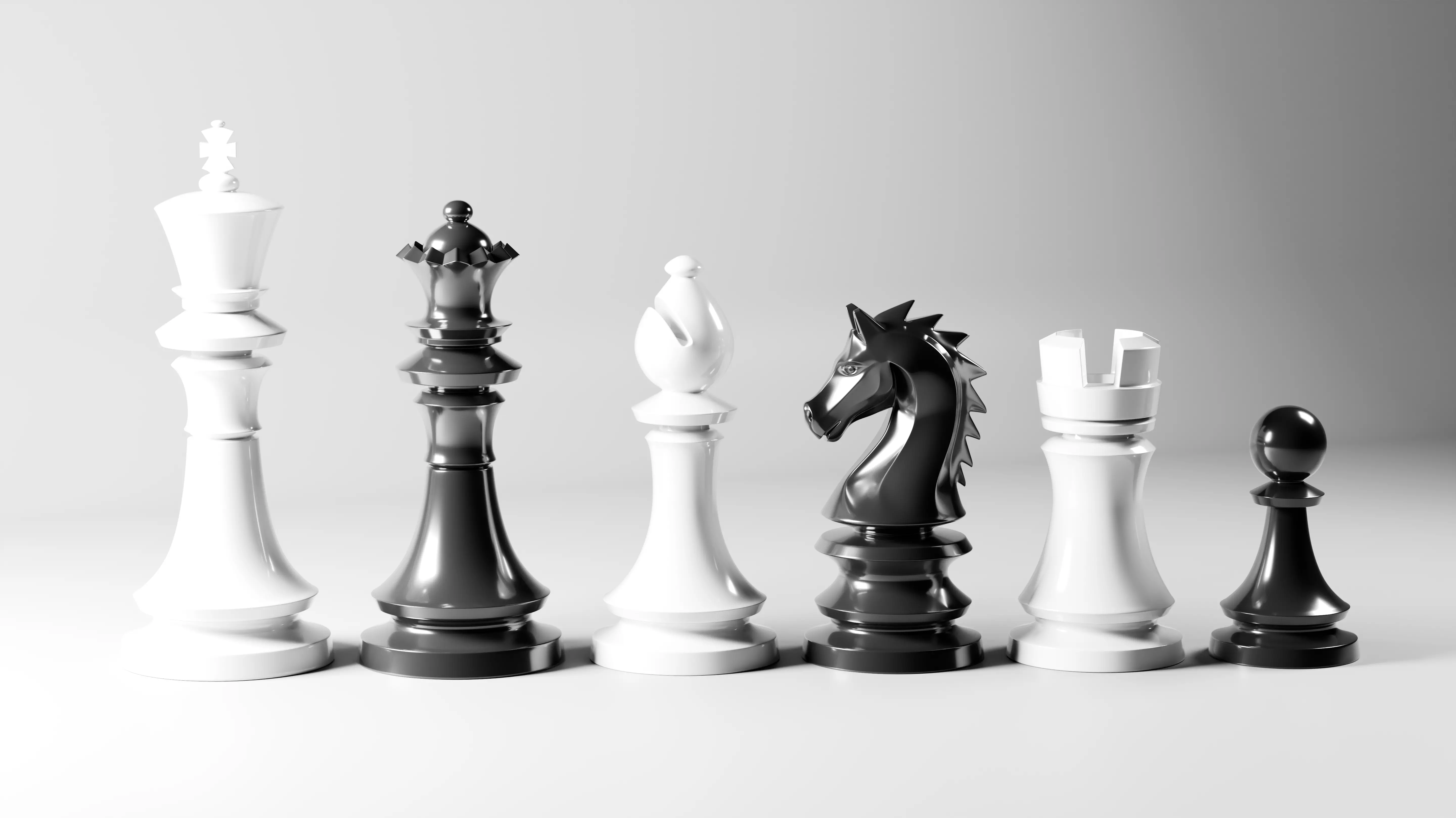 Imperial Chess Pieces Set 3D print model_2