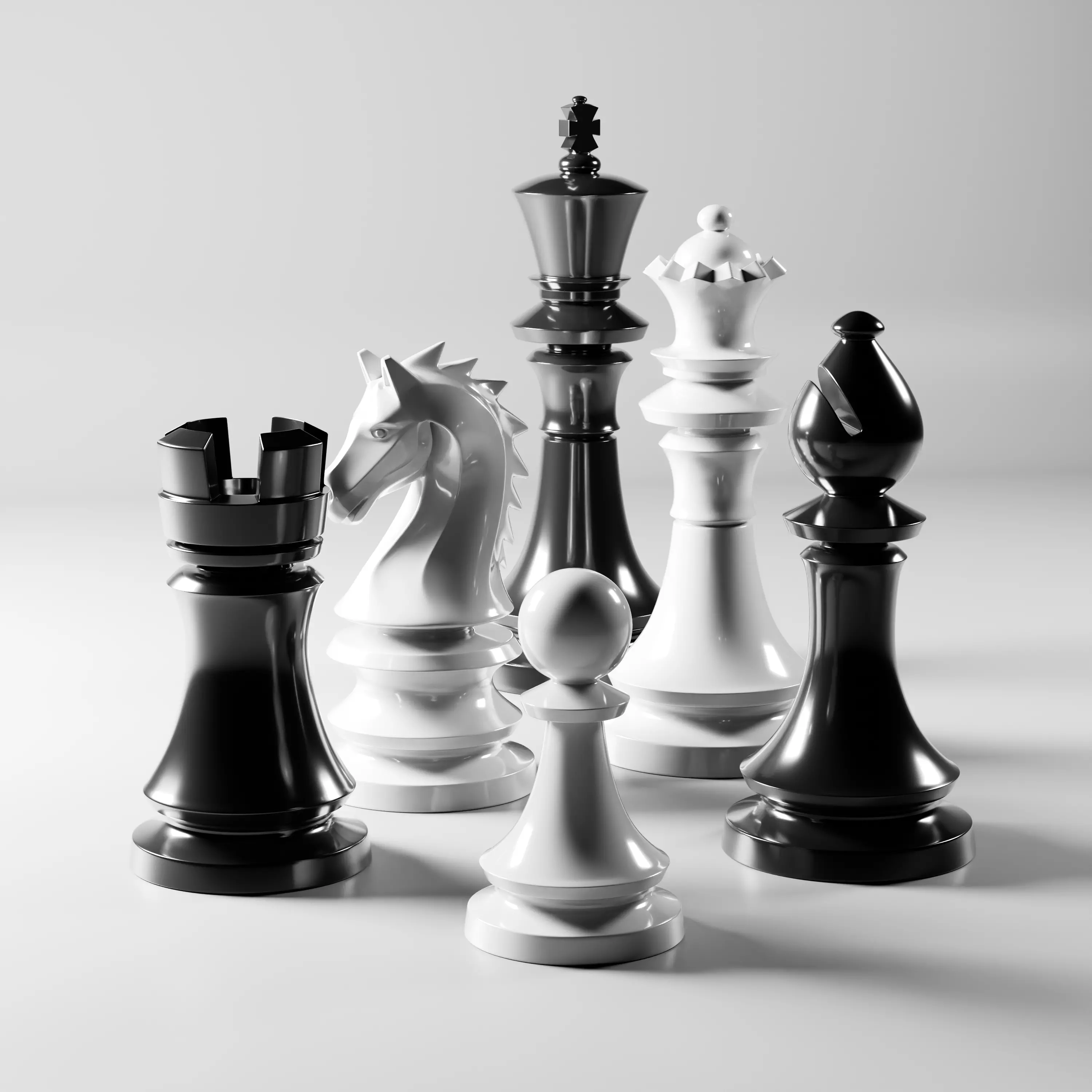 Imperial Chess Pieces Set 3D print model_0