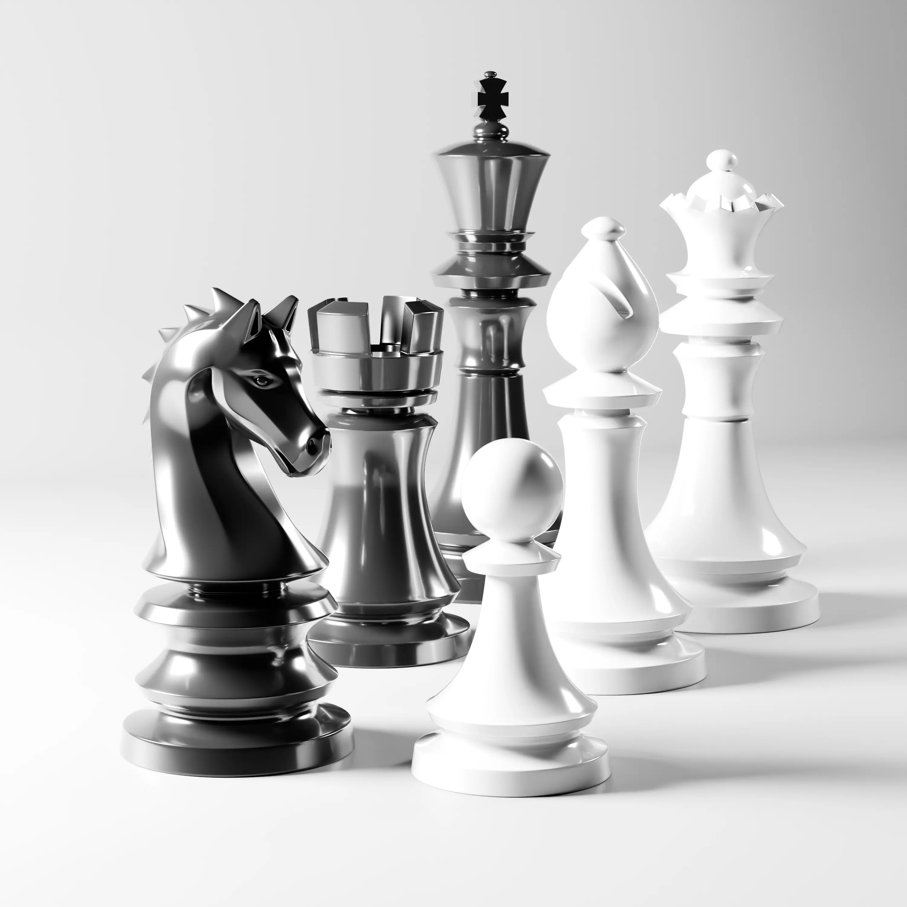 Imperial Chess Pieces Set 3D print model_1