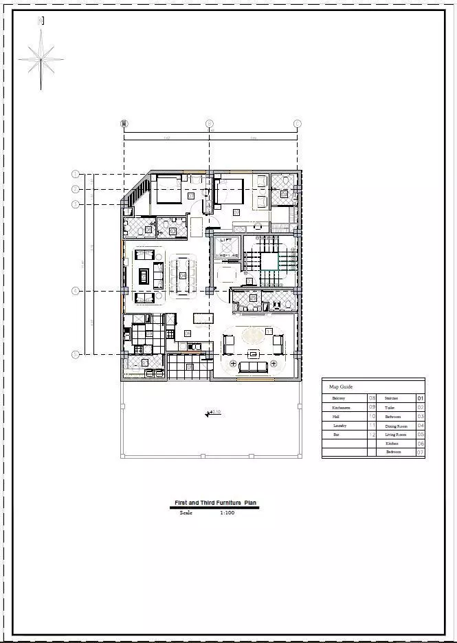 3D Model of Residential Building Floor Plans 3D model_5