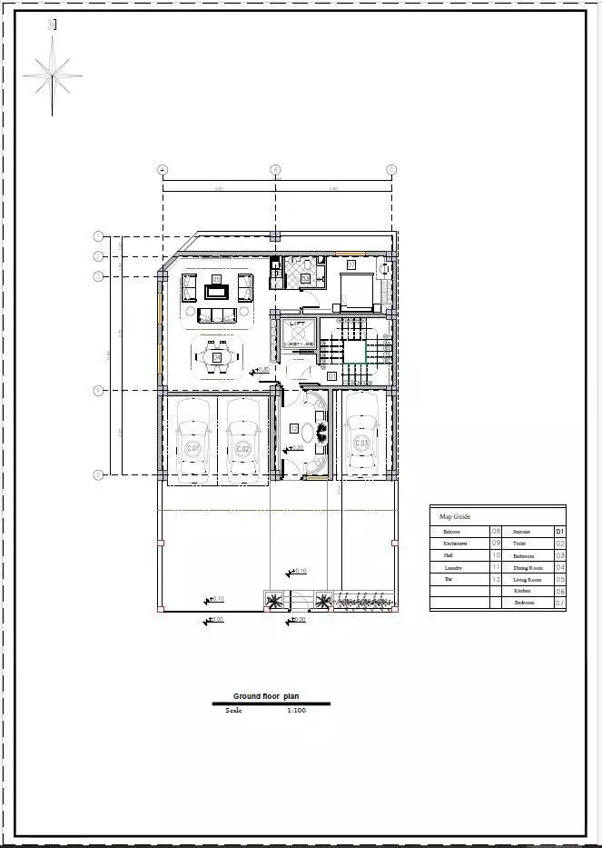 3D Model of Residential Building Floor Plans 3D model_3