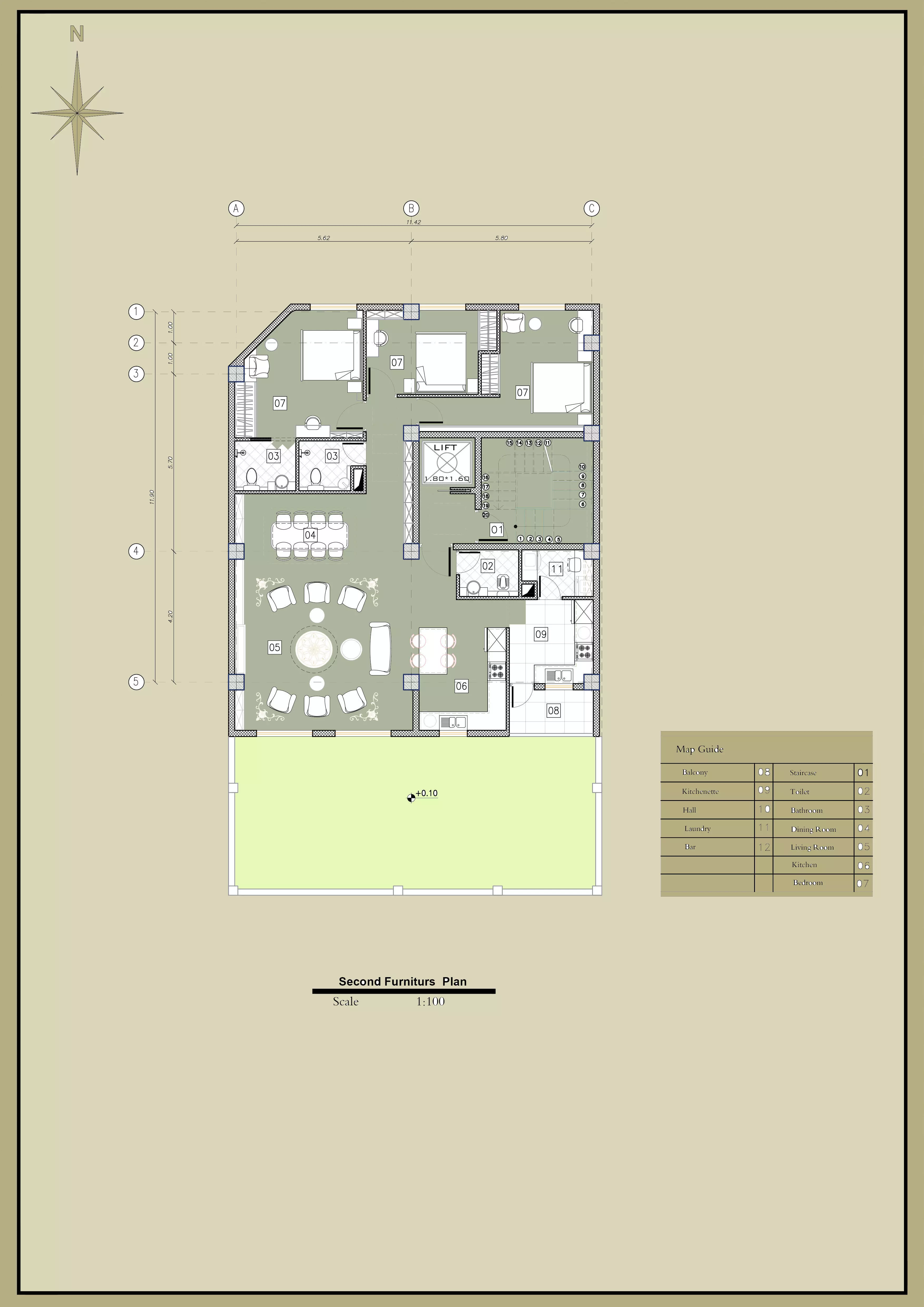 3D Model of Residential Building Floor Plans 3D model_0