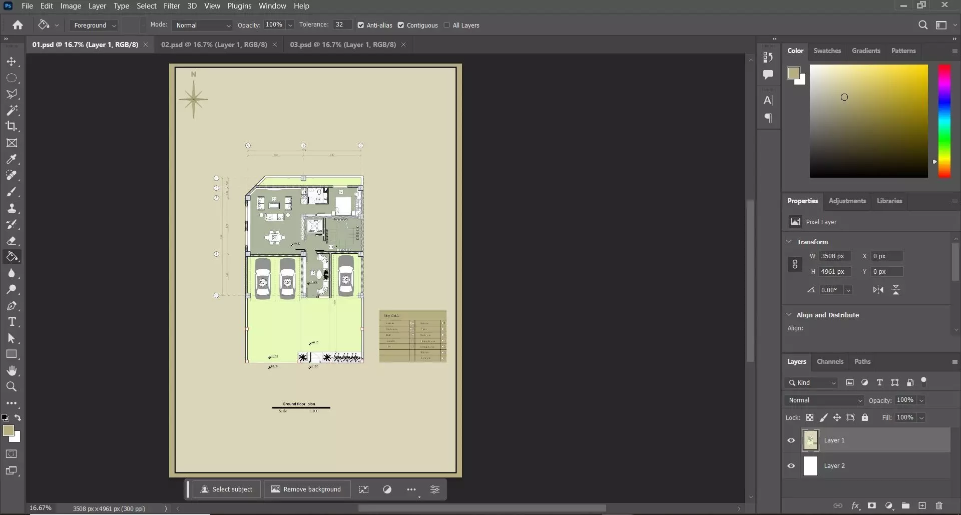 3D Model of Residential Building Floor Plans 3D model_10
