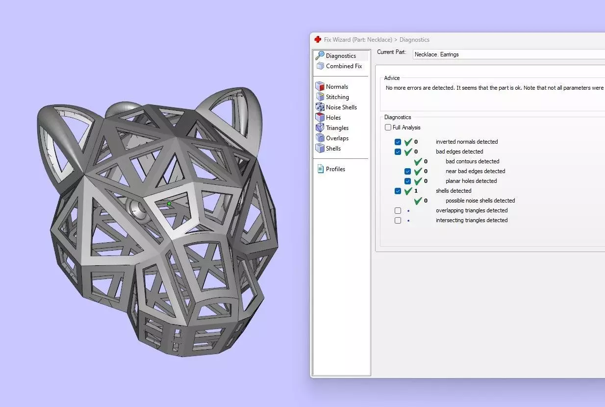 Leopard or Panther head set 3D print model_10