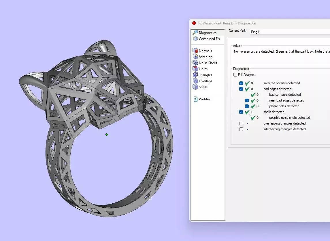 Leopard or Panther head set 3D print model_17